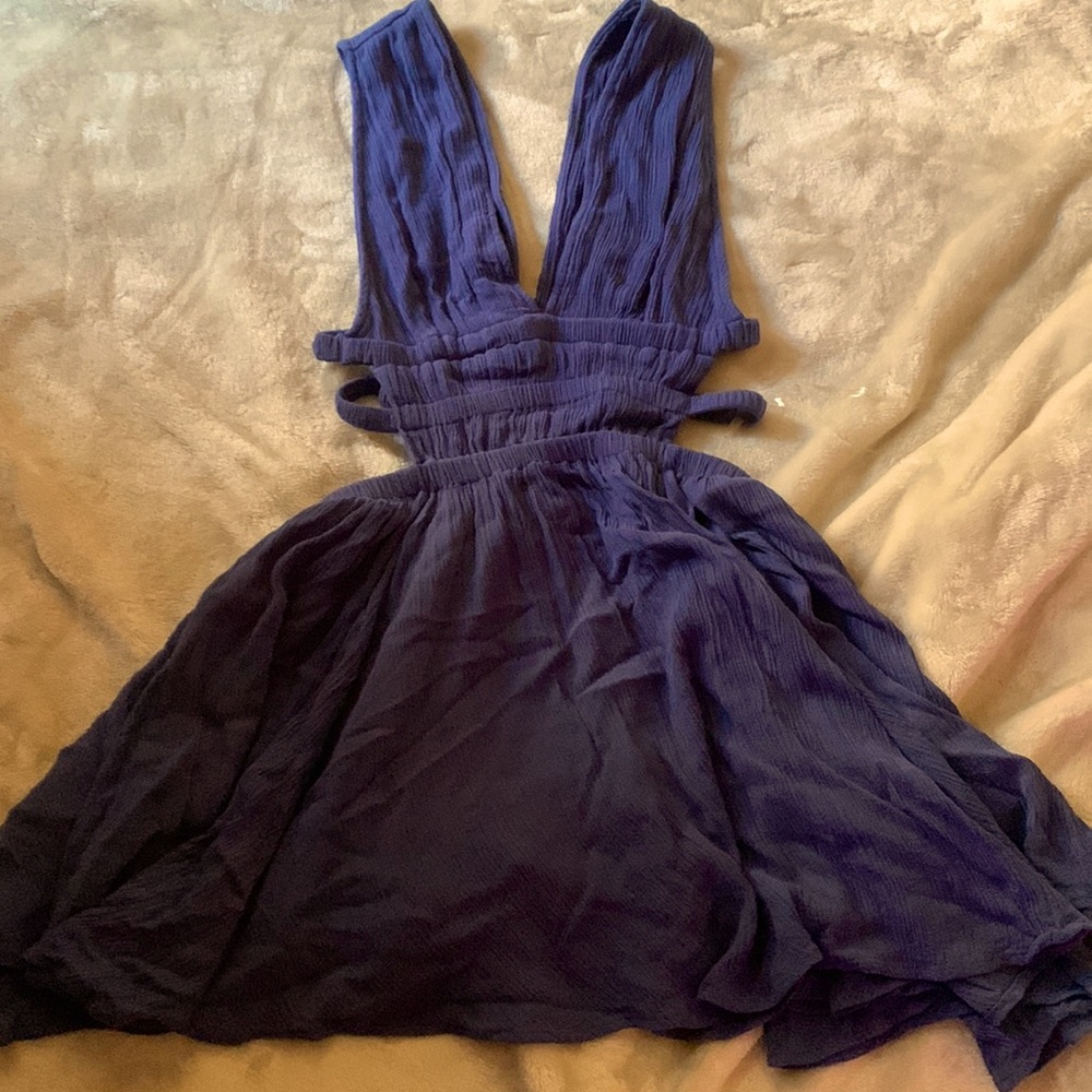 Blue ribbed dress from Windsor, size XS ♡︎